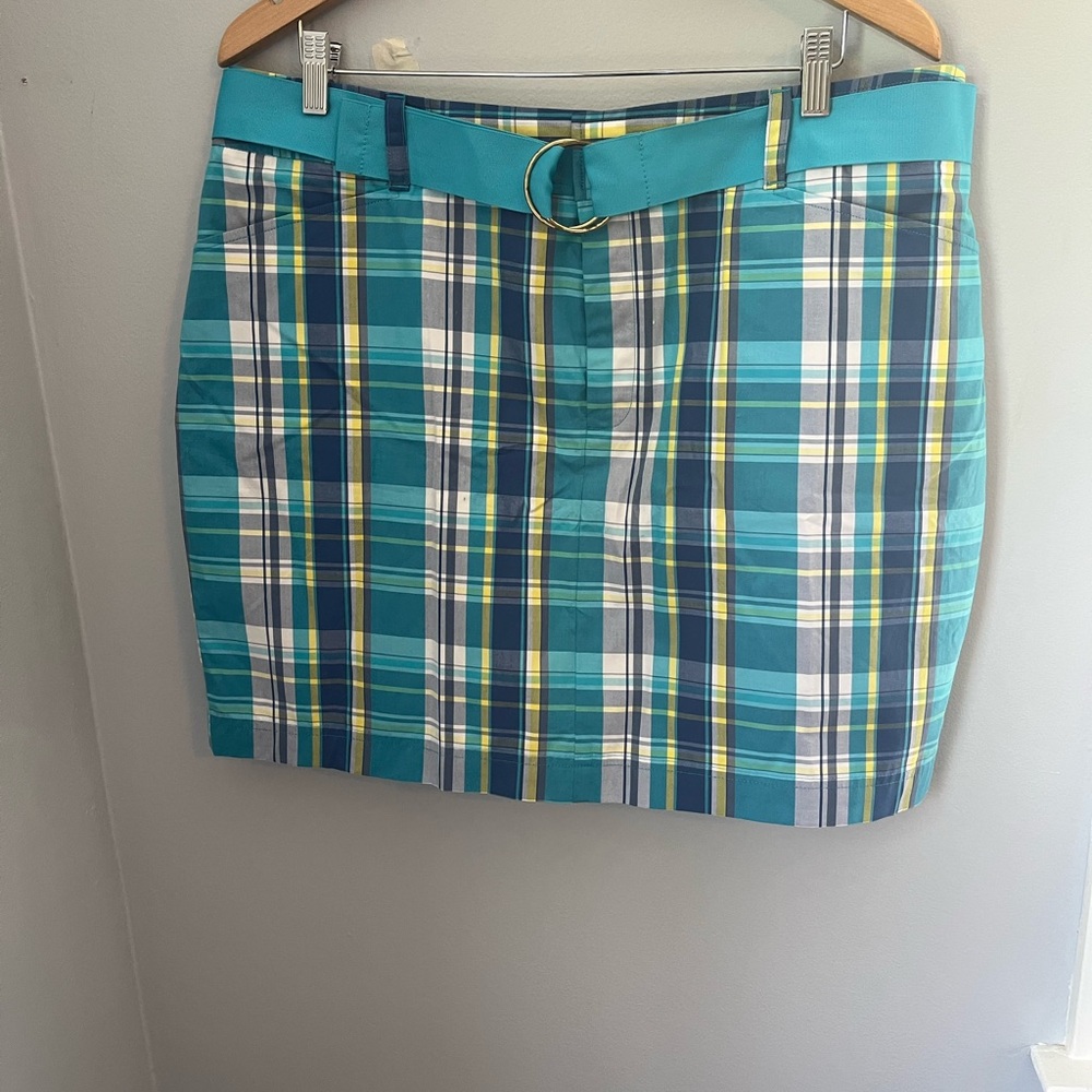 Chaps‎ Blue Pencil Mini Skirt Casual